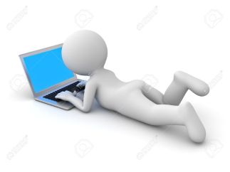 16587675-3d-man-lying-down-and-using-laptop-computer-isolated-on-white-background-stock-photo